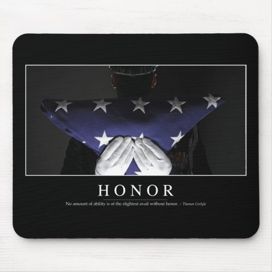 Honorar: Inspiration Zitat Mousepad (Vorne)
