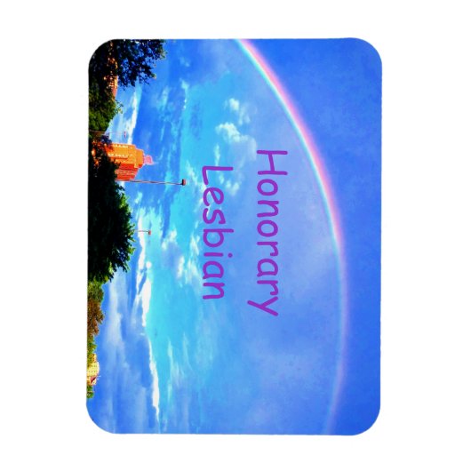 Honorar Lesbian Rainbow-Magnet Magnet (Vertikal)