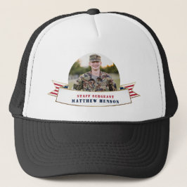 Honorar Military Service Foto Trucker Hat Truckerkappe