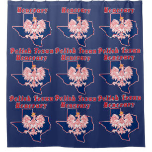 Honorar Polnisch Texan Duschvorhang