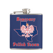 Honorar Polnisch Texan Flachmann (Vorderseite)