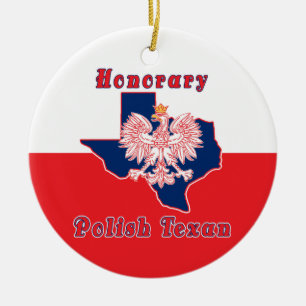Honorar Polnisch Texan Keramik Ornament