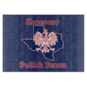 Honorar Polnisch Texan Schneidebrett (Vorderseite)
