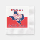 Honorar Polnisch Texan Serviette (Vorderseite)