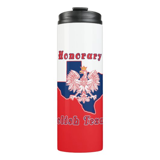 Honorar Polnisch Texan Thermosbecher (Vorderseite)
