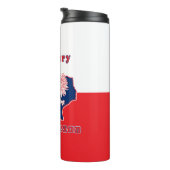 Honorar Polnisch Texan Thermosbecher (Nach rechts gedreht)