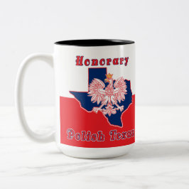 Honorar Polnisch Texan Zweifarbige Tasse