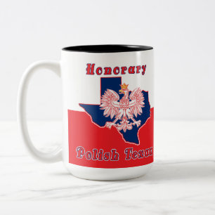 Honorar Polnisch Texan Zweifarbige Tasse