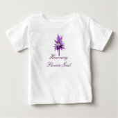 "Honorarblütenmädchen" Lila Lily Bouquet (a) Baby T-shirt (Vorderseite)