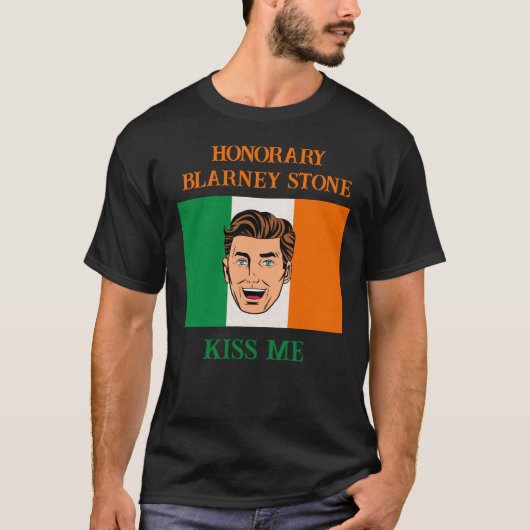 HONORARY BLARNEY STONE LAD KISS ME T-Shirt (Vorderseite)
