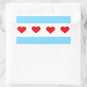 Honorary Chicago Heart Flag Stickers (Tasche)