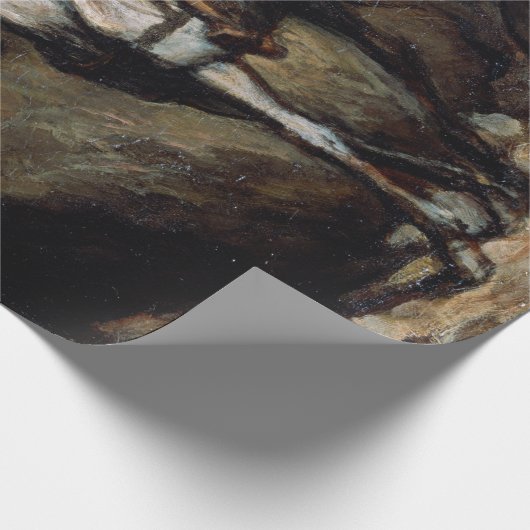 Honore Daumier Don Quixote im Gebirge Geschenkpapier (Ecke)