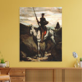 Honore Daumier - Don Quixote in den Bergen Leinwanddruck (Insitu (Wohnzimmer))