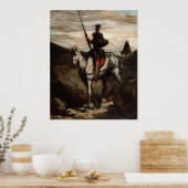 Honore Daumier - Don Quixote in den Bergen Poster (Küche)