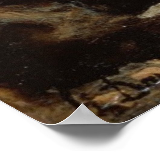 Honore Daumier - Don Quixote in den Bergen Poster (Ecke)