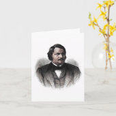 Honore de Balzac - Autor Karte (Gelbe Blume)