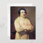Honore de Balzac im Habit seiner Mönche, 1829 Postkarte (Vorne/Hinten)