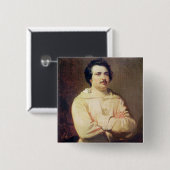 Honore de Balzac in der Gewohnheit seines Mönchs, Button (Vorne & Hinten)