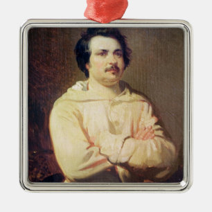 Honore de Balzac in der Gewohnheit seines Mönchs, Ornament Aus Metall
