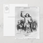 Honore de Balzac Postkarte (Vorne/Hinten)