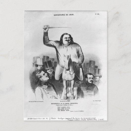 Honore de Balzac Postkarte (Vorderseite)
