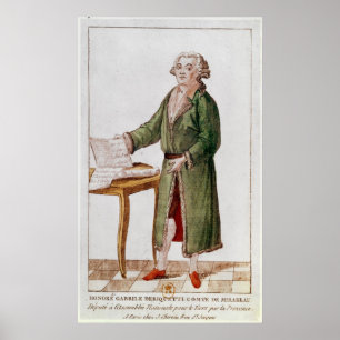 Honore Gabriel Riqueti Mirabeau Poster
