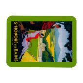 Honore Les Bains Vintag PosterEurope Magnet (Horizontal)