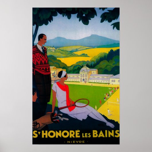 Honore Les Bains Vintag PosterEurope Poster (Vorne)