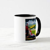 Honore Les Bains Vintag PosterEurope Tasse (VorderseiteRechts)