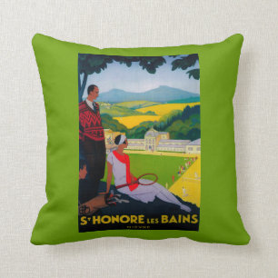 Honore Les Bains Vintage PosterEuropa Kissen