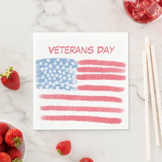 Honoring Heroes | Veterans Day Celebration Serviette (Beispiel)
