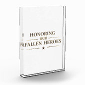Honoring Our Fallen Heroes / Bloque de Acrílico Fotoblock (Links)