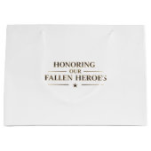 Honoring Our Fallen Heroes / Bolsa de Regalo  Große Geschenktüte (Vorderseite)