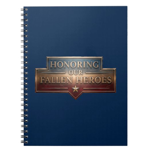 Honoring Our Fallen Heroes / Cuaderno  Notizblock (Vorderseite)