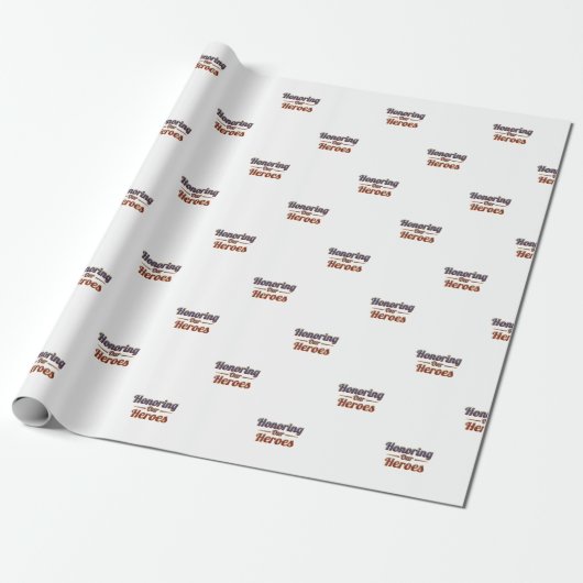Honoring Our Heroes / Papel de Regalo Geschenkpapier (Ungerollt)