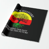 Honoring Past Inspiring Future Black History Month Geschenkpapier (Ungerollt)