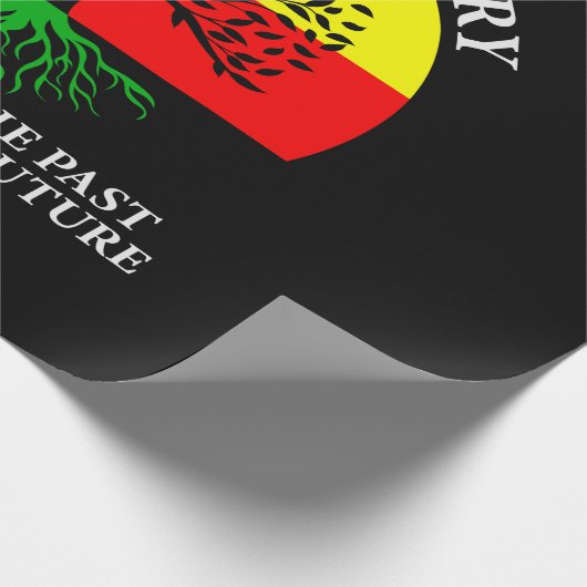 Honoring Past Inspiring Future Black History Month Geschenkpapier (Ecke)