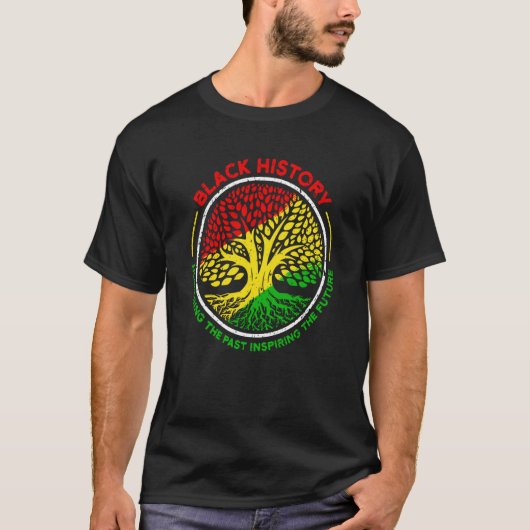 Honoring Past Inspiring Future Black History Month T-Shirt (Vorderseite)