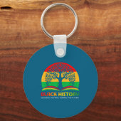 Honoring Past Insring Future Men Women Black Histo Schlüsselanhänger (Vorderseite)