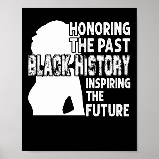 Honoring The Past Black History Inspiring The Futu Poster (Vorne)
