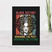 Honoring The Past Inspiring Future Black History Karte (Vorderseite)