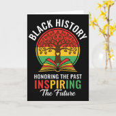 Honoring The Past Inspiring The Future Black Histo Karte (Gelbe Blume)