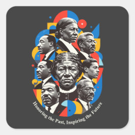 Honoring The Past, Inspiring The future Quadratischer Aufkleber
