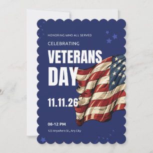#HonoringCelebratingveteransDayFlatHolidayCard Feiertagskarte