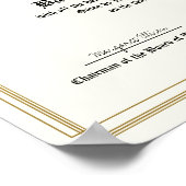 Honors College oder Universitätsdiplom-Replikat Poster (Ecke)