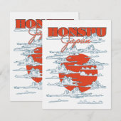 Honshu Japan Reiseplakat (Vorne/Hinten)