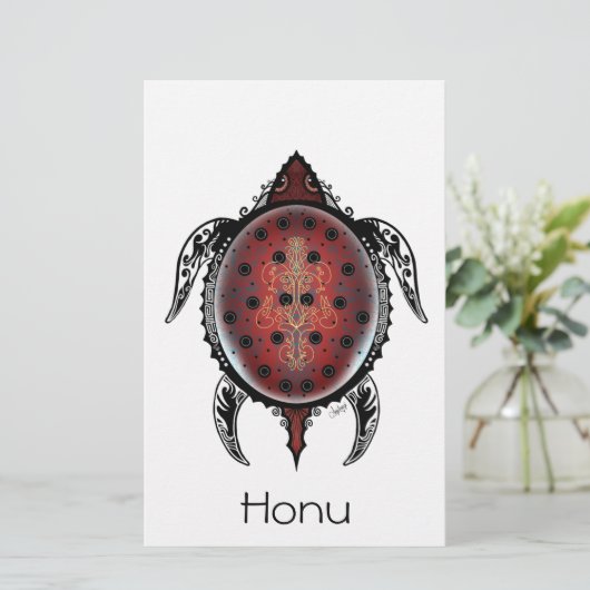 Honu Briefpapier (Stehend Vorderseite)