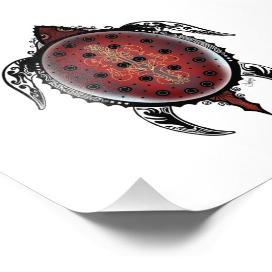 Honu Fotodruck (Ecke)