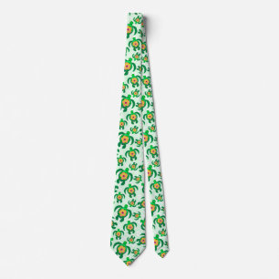 Honu Green Sea Turtles Hibiskus Blume Krawatte