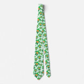 Honu Green Sea Turtles Hibiskus Blume Krawatte (Vorderseite)